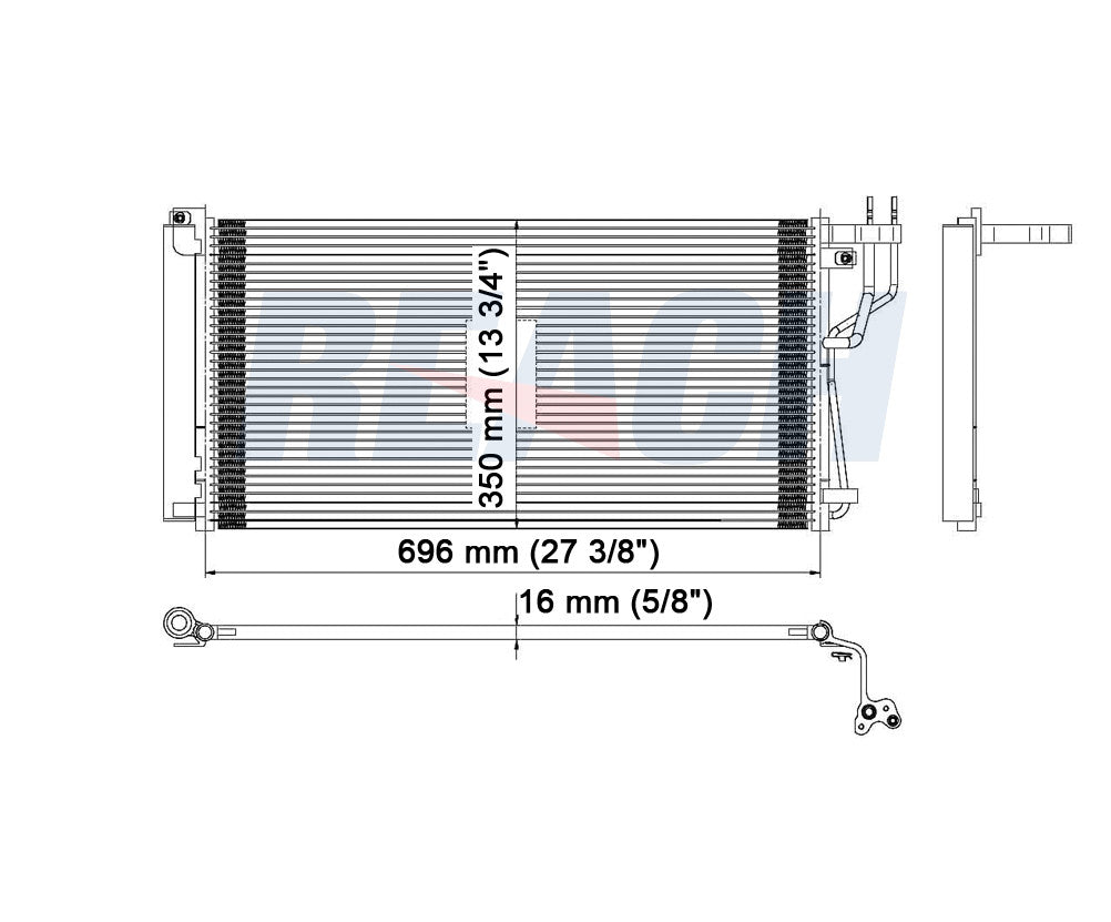 2010 HYUNDAI SONATA 3.3 L CONDENSER REA31-3381P