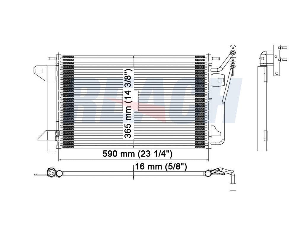 2011 FORD FUSION 3.5 L CONDENSER REA31-3390P