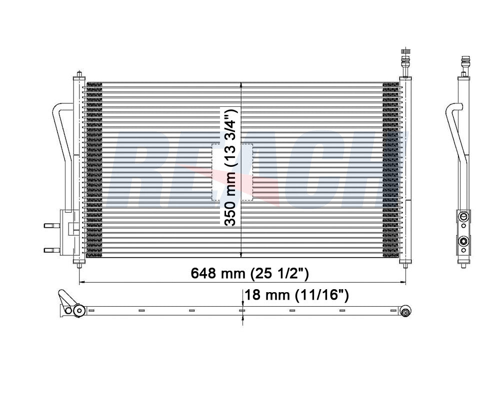 2006 FORD FOCUS 2.3 L CONDENSER REA31-3391P
