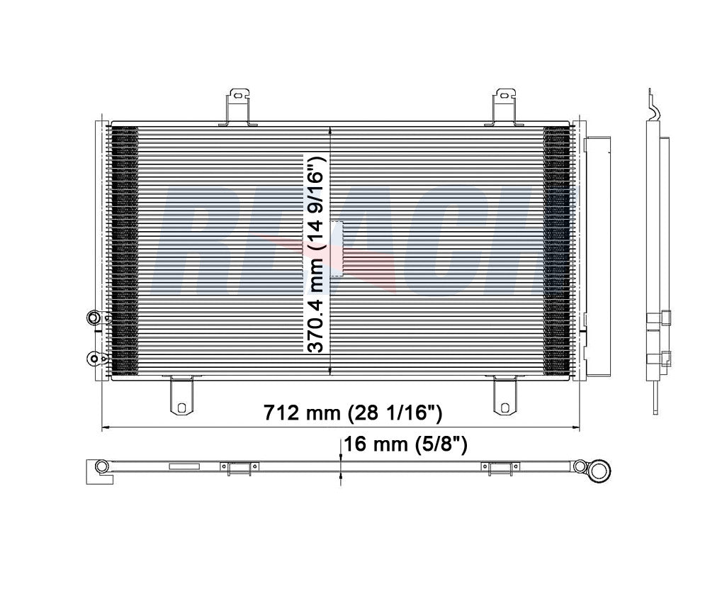 2009 TOYOTA VENZA 3.5 L CONDENSER REA31-3396P