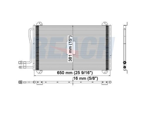 2002 FREIGHTLINER SPRINTER 3500 2.7 L CONDENSER REA31-3399P