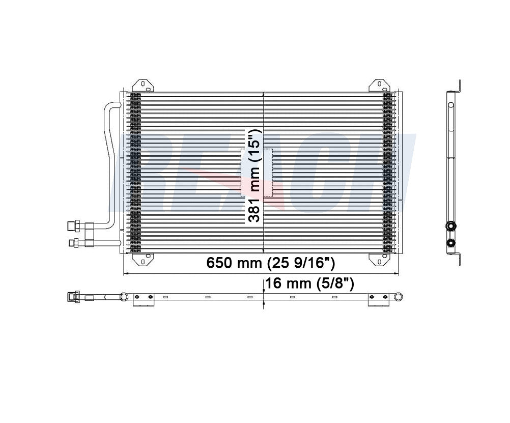 2004 FREIGHTLINER SPRINTER 3500 2.7 L CONDENSER REA31-3399P