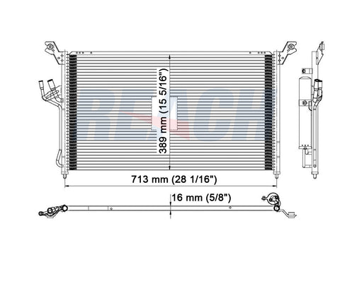 2003 INFINITI FX45 4.5 L CONDENSER REA31-3420P