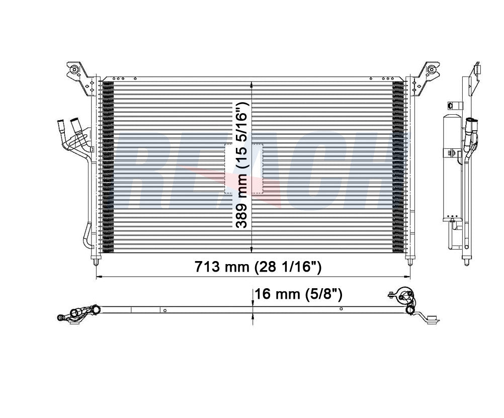 2005 INFINITI FX35 3.5 L CONDENSER REA31-3420P
