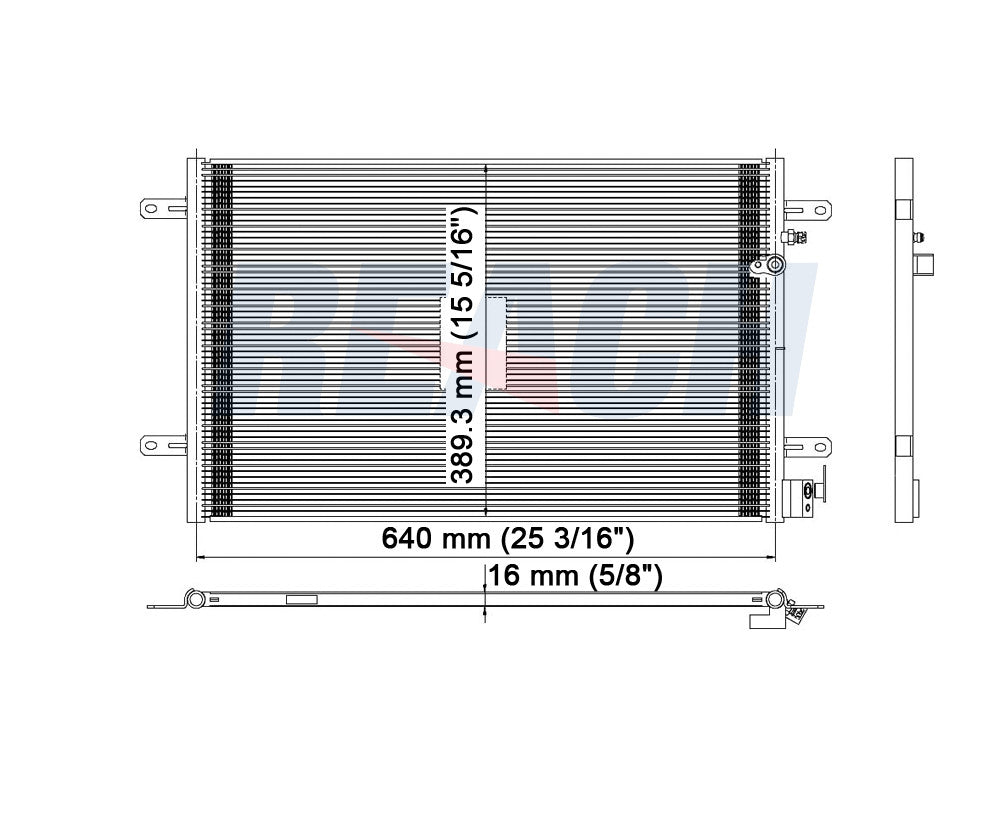 2011 AUDI A6 QUATTRO 4.2 L CONDENSER REA31-3424P