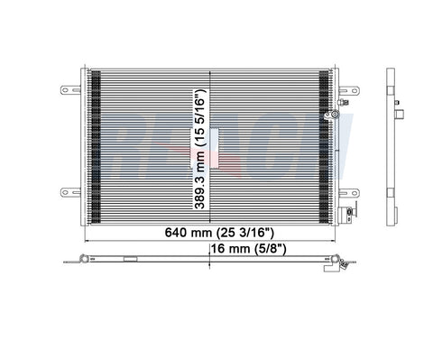 2011 AUDI A6 QUATTRO 4.2 L CONDENSER REA31-3424P