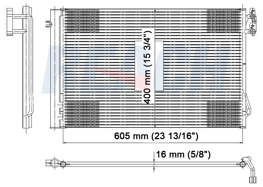 2006 BMW 325I 2.5 L CONDENSER REA31-3443P