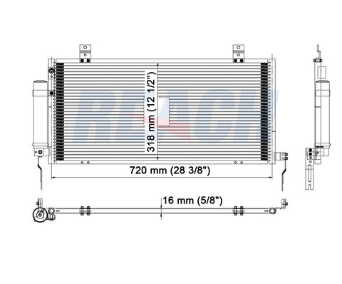 2008 MITSUBISHI ECLIPSE 2.4 L CONDENSER REA31-3457P
