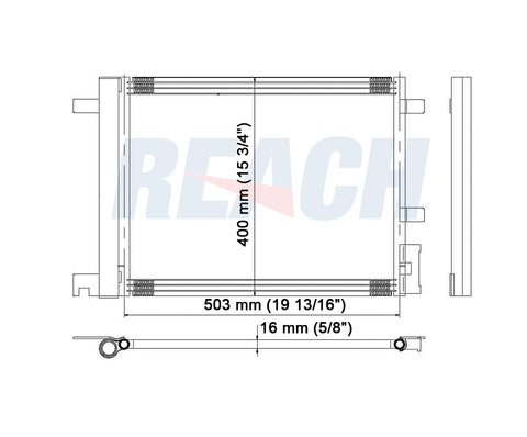 2009 CHEVROLET HHR 2.0 L CONDENSER REA31-3462P