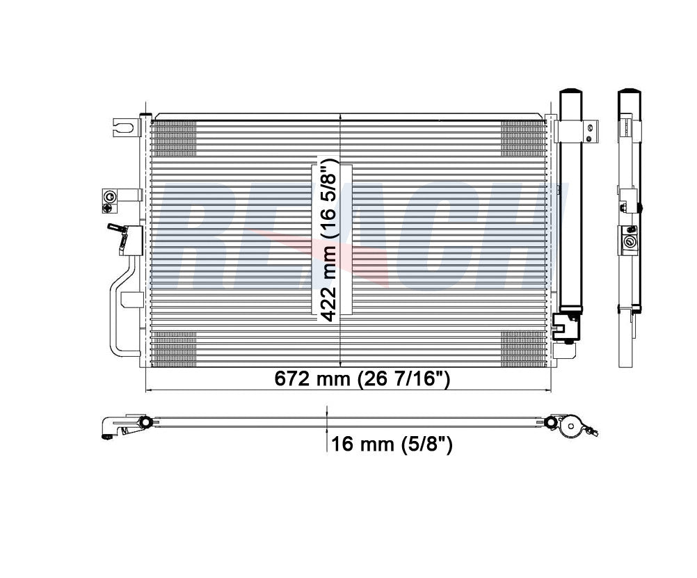 2008 PONTIAC TORRENT 3.4 L CONDENSER REA31-3468P