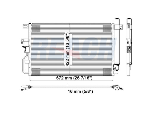 2009 PONTIAC TORRENT 3.4 L CONDENSER REA31-3468P