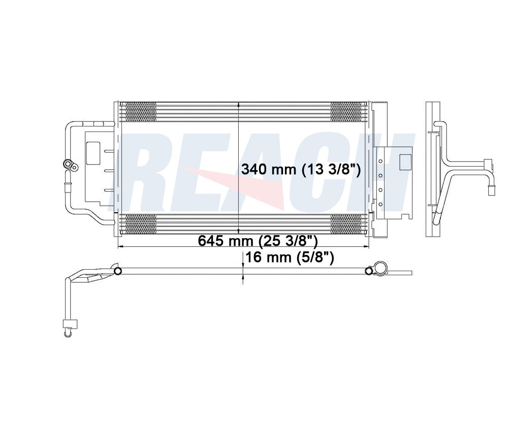 2006 CHEVROLET IMPALA 5.3 L CONDENSER REA31-3474P