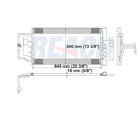 2008 PONTIAC GRAND PRIX 5.3 L CONDENSER REA31-3474P