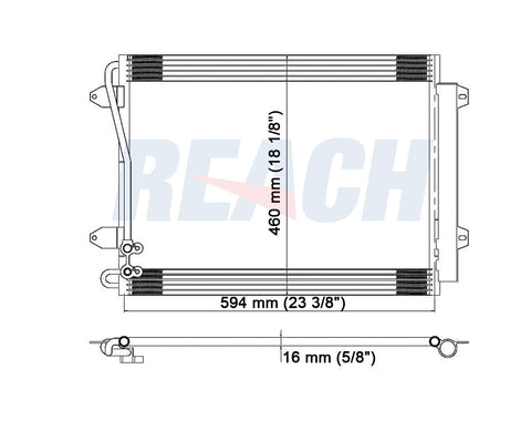 2007 VOLKSWAGEN PASSAT 3.6 L CONDENSER REA31-3493P