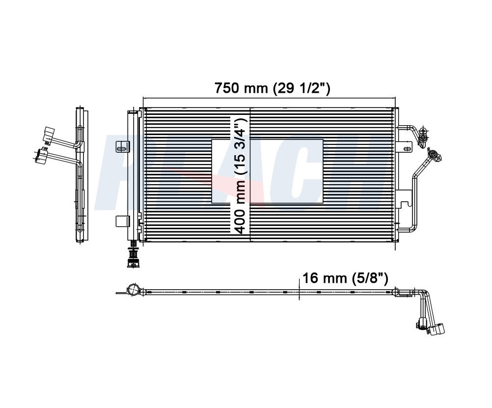 2011 BUICK LUCERNE 3.9 L CONDENSER REA31-3519P