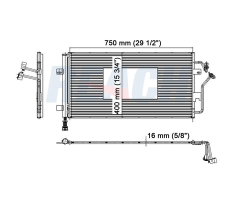 2009 CADILLAC DTS 4.6 L CONDENSER REA31-3519P