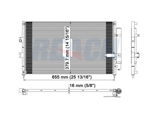 2009 HONDA CIVIC 2.0 L CONDENSER REA31-3525P