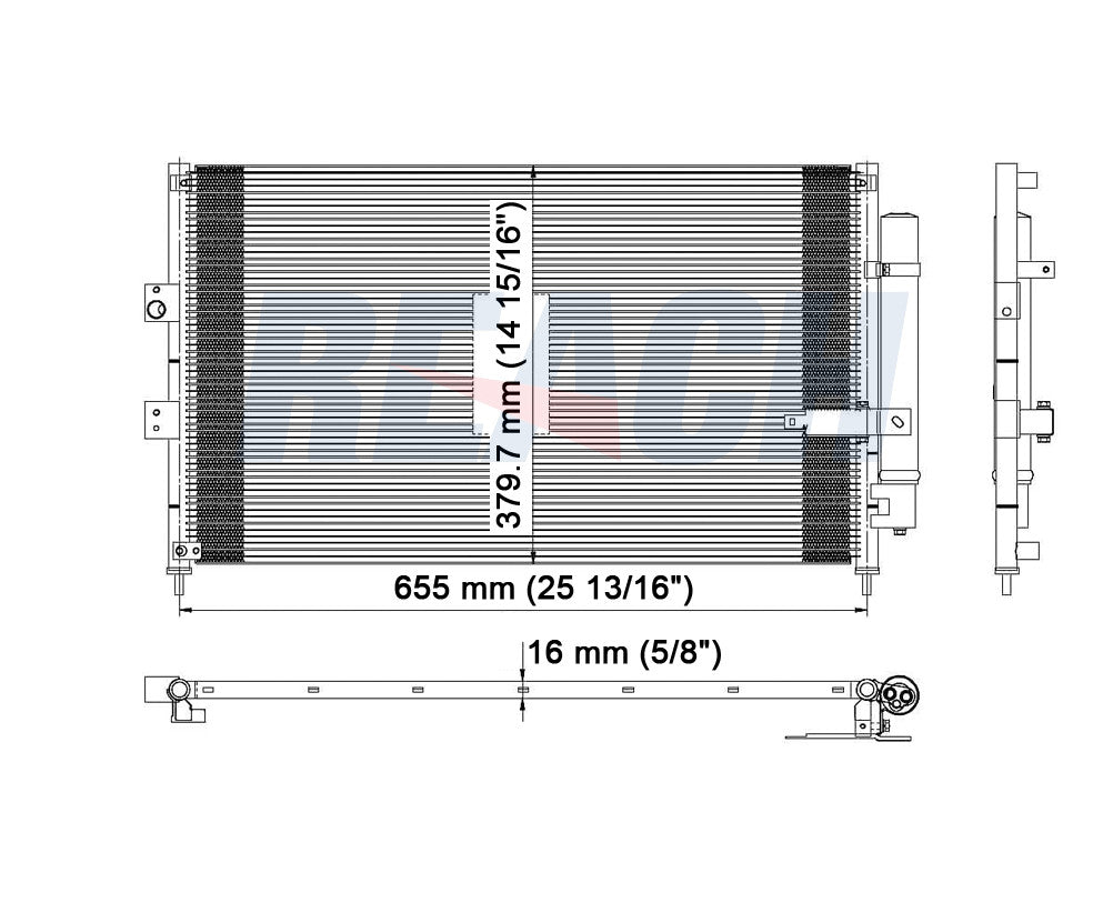 2011 HONDA CIVIC 1.8 L CONDENSER REA31-3525P