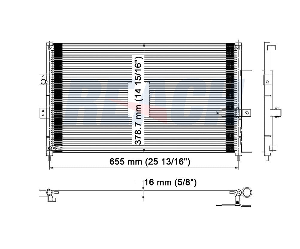 2008 HONDA CIVIC 1.8 L CONDENSER REA31-3531P