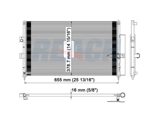 2006 HONDA CIVIC 1.8 L CONDENSER REA31-3531P