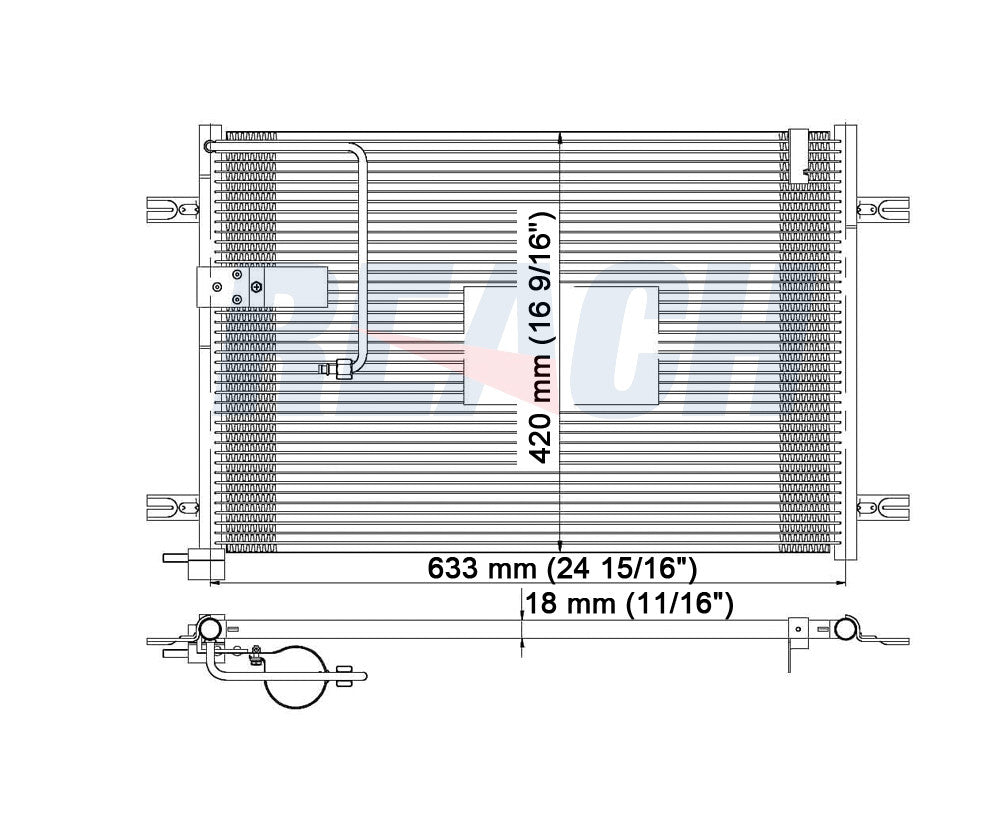 2005 PONTIAC GTO 6.0 L CONDENSER REA31-3552P