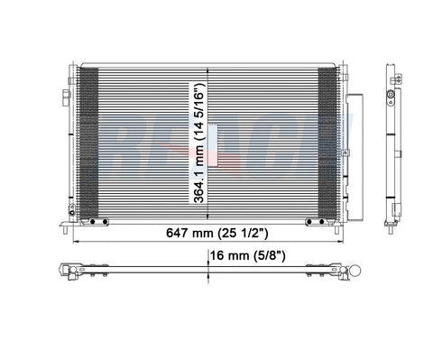 2010 HONDA CIVIC 1.8 L CONDENSER REA31-3569P