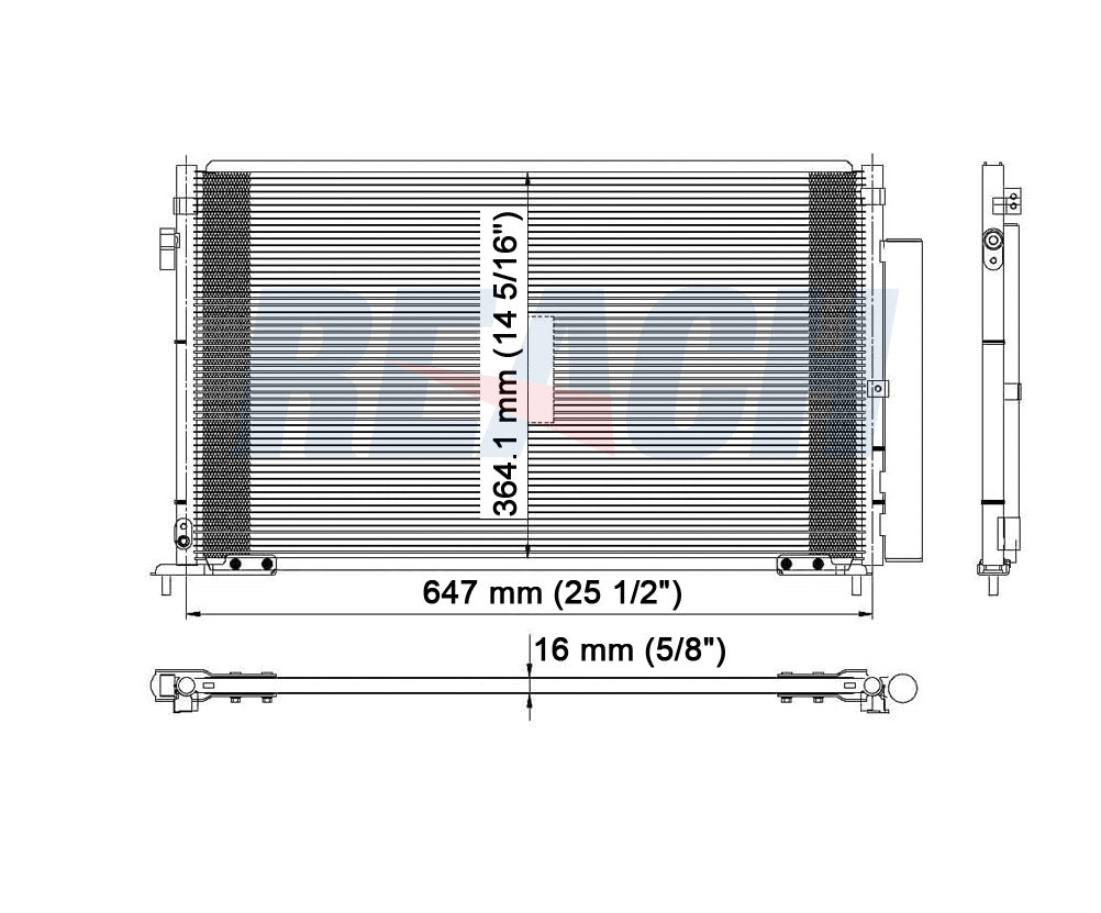 2008 HONDA CIVIC 1.8 L CONDENSER REA31-3569P