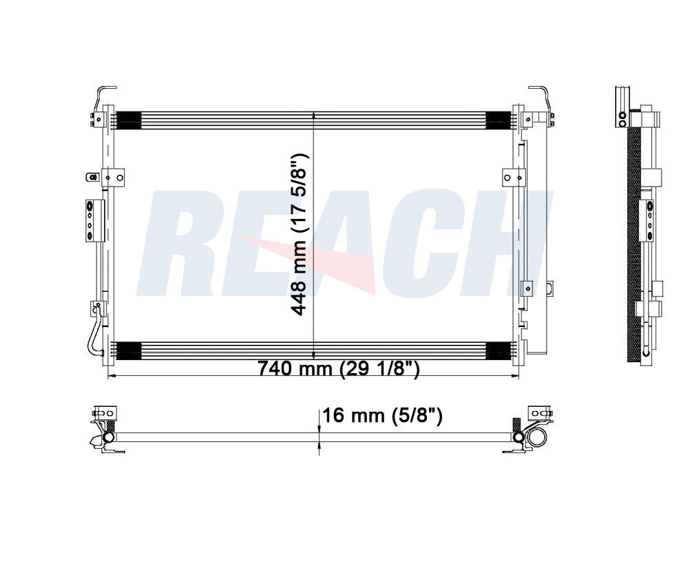 2008 KIA SEDONA 3.8 L CONDENSER REA31-3578P