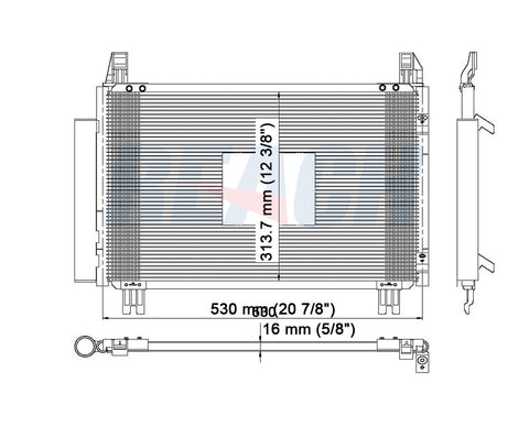 2008 SCION XD 1.8 L CONDENSER REA31-3580P