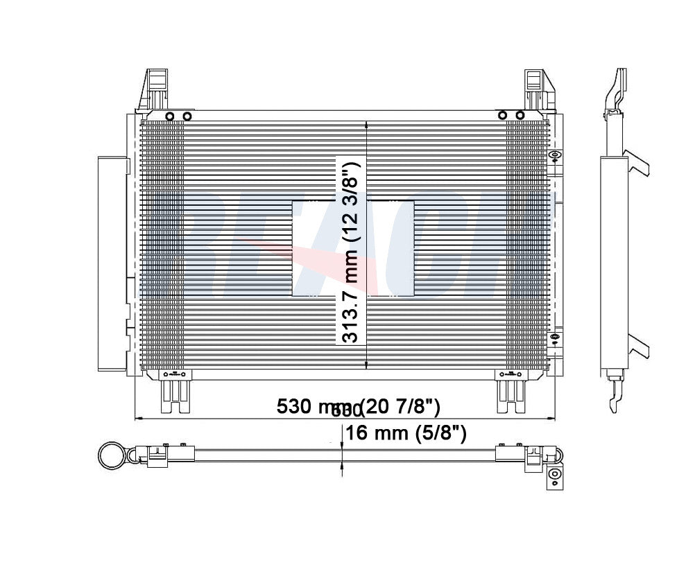 2006 TOYOTA YARIS 1.5 L CONDENSER REA31-3580P
