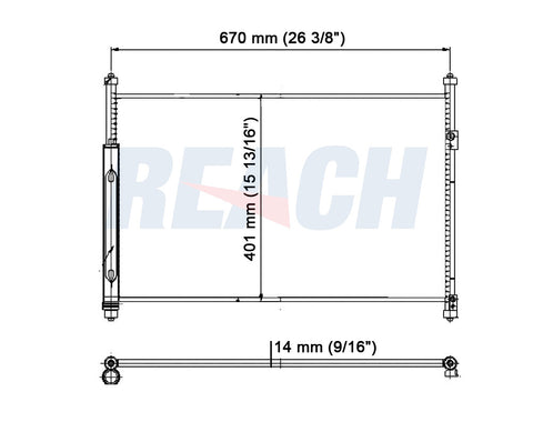 2008 SUZUKI GRAND VITARA 2.7 L CONDENSER REA31-3582P