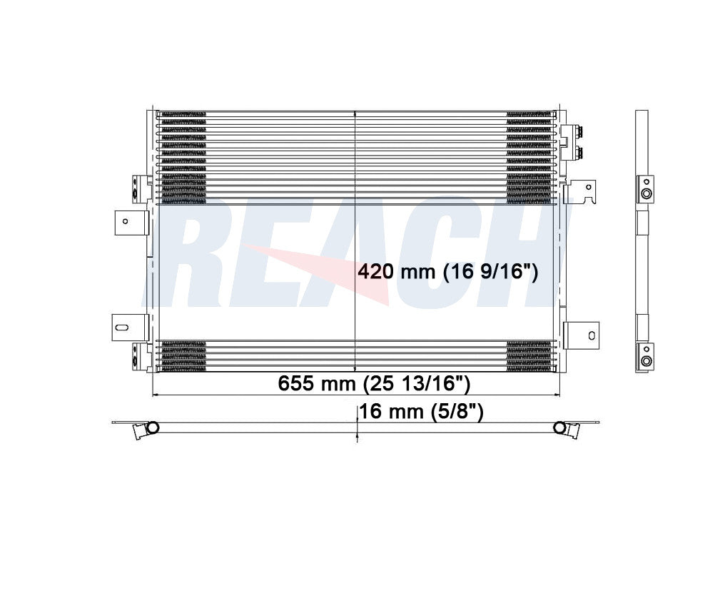 2009 JEEP COMPASS 2.0 L CONDENSER REA31-3586P