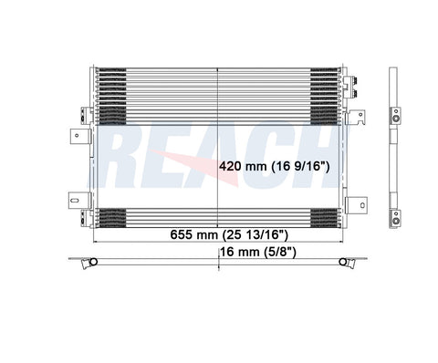 2008 DODGE AVENGER 2.7 L CONDENSER REA31-3586P