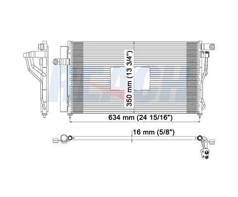 2011 HYUNDAI ACCENT 1.6 L CONDENSER REA31-3590P