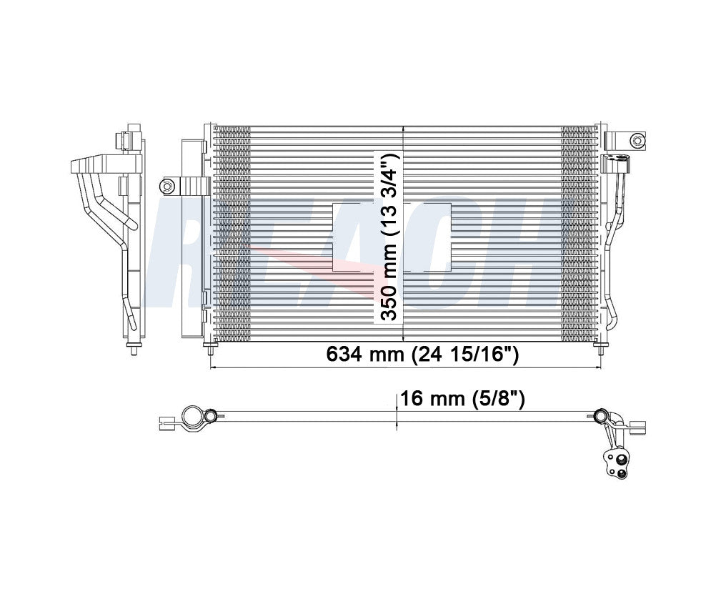 2008 HYUNDAI ACCENT 1.6 L CONDENSER REA31-3590P