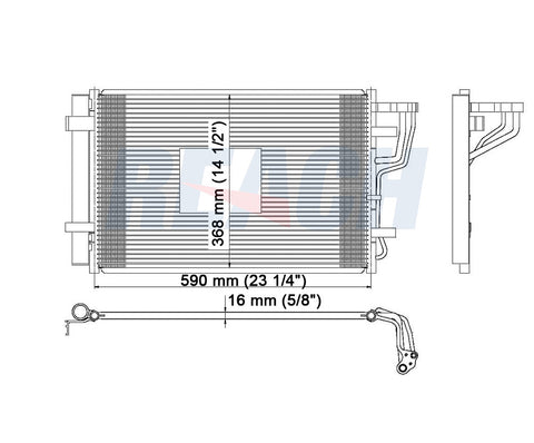 2011 HYUNDAI ELANTRA 1.8 L CONDENSER REA31-3591P