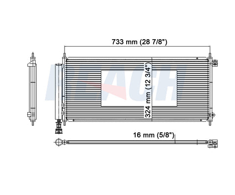 2008 HONDA FIT 1.5 L CONDENSER REA31-3593P