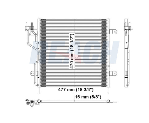 2006 JEEP LIBERTY 3.7 L CONDENSER REA31-3596P