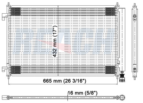 2007 MAZDA CX-9 3.5 L CONDENSER REA31-3613P