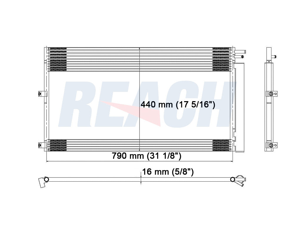 2010 FORD EXPEDITION 5.4 L CONDENSER REA31-3618P
