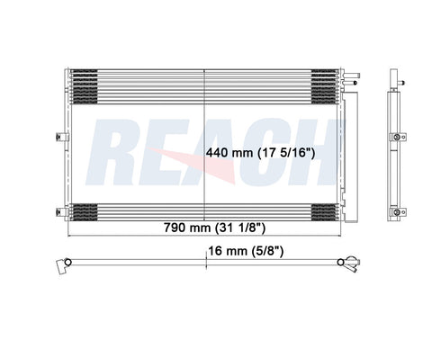 2007 FORD EXPEDITION 5.4 L CONDENSER REA31-3618P