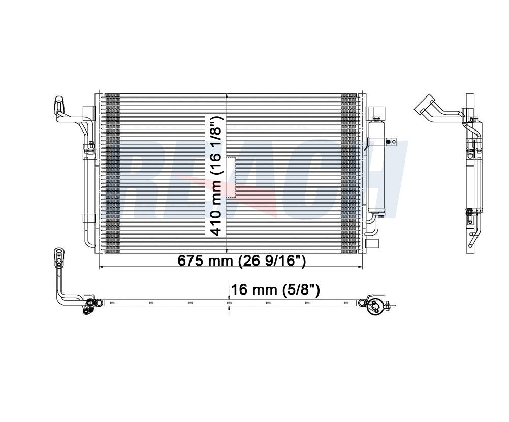 2011 NISSAN MAXIMA 3.5 L CONDENSER REA31-3639P