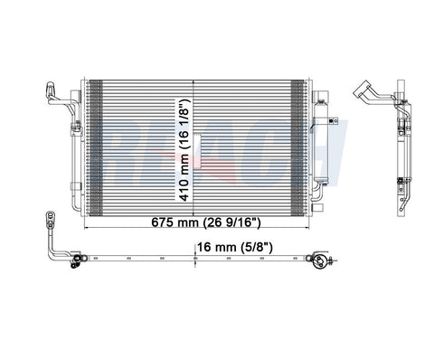 2013 NISSAN MAXIMA 3.5 L CONDENSER REA31-3639P