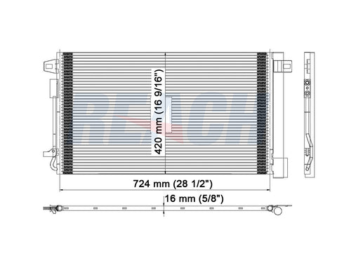 2009 GMC ACADIA 3.6 L CONDENSER REA31-3649P