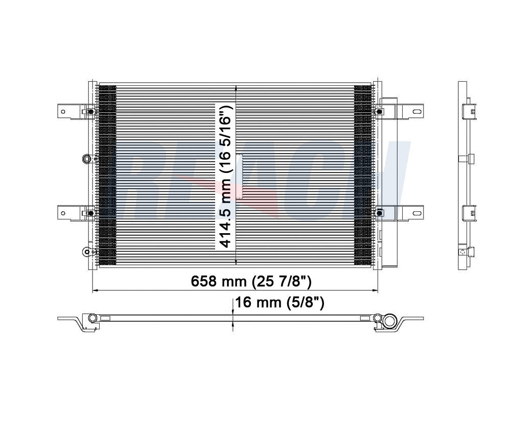 2007 LINCOLN MKX 3.5 L CONDENSER REA31-3656P