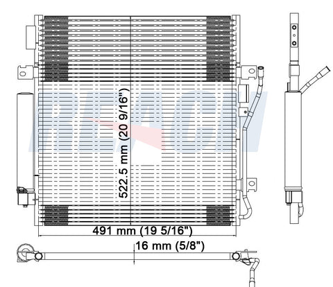 2007 DODGE NITRO 3.7 L CONDENSER REA31-3664P