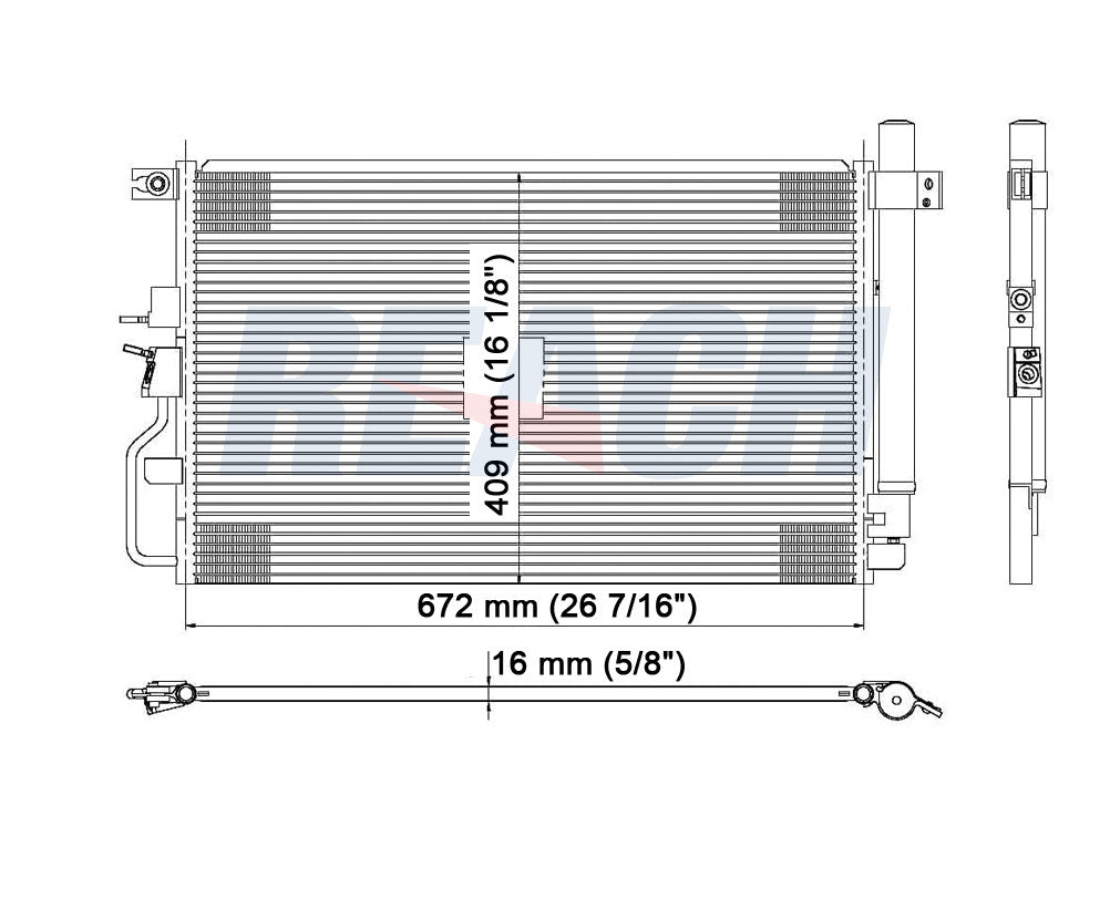 2007 SUZUKI XL-7 3.6 L CONDENSER REA31-3667P