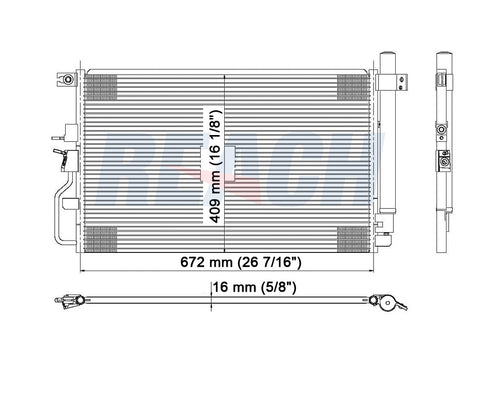 2007 SUZUKI XL-7 3.6 L CONDENSER REA31-3667P