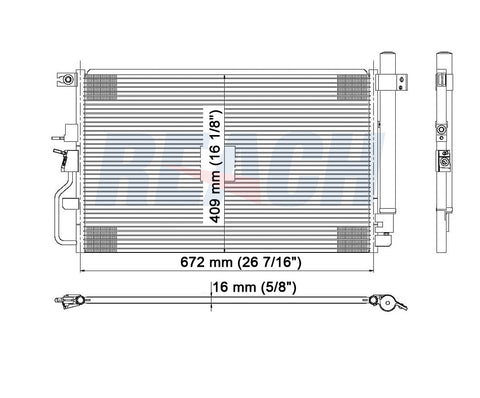 2009 SUZUKI XL-7 3.6 L CONDENSER REA31-3667P