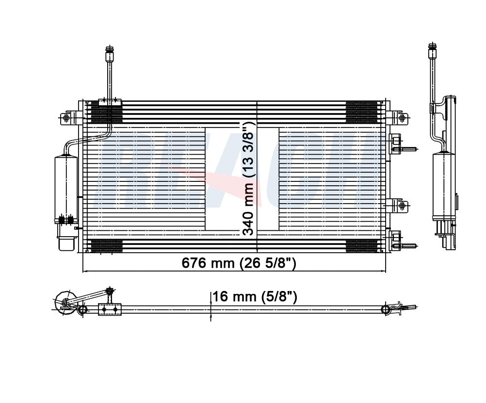 2008 FORD FOCUS 2.0 L CONDENSER REA31-3674P